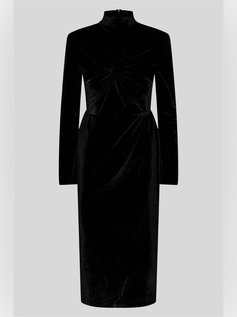 Y.A.S | BNWT Yasnovella High Neck Midi Velvet Dress Size L